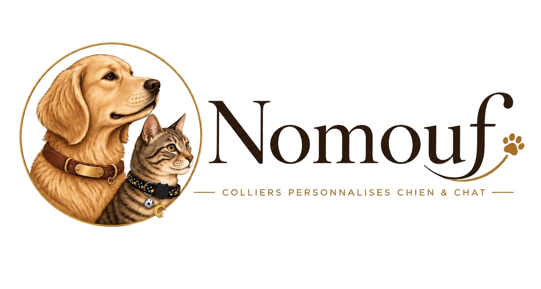 Nomouf — colliers personnalisés chien et chat